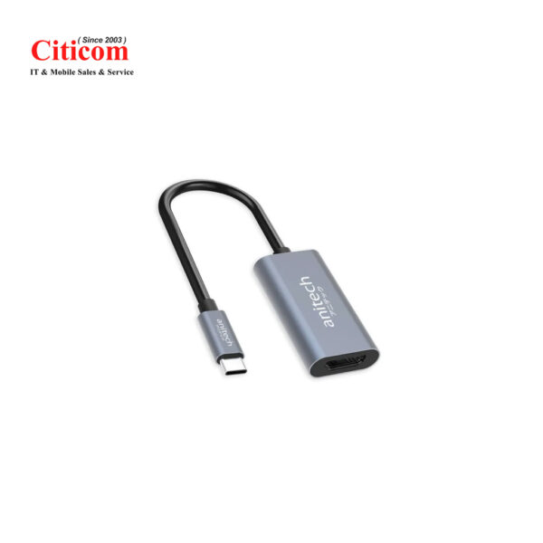 Anitech USB-C to HDMI Adapter, model RA203, cable length 15 cm